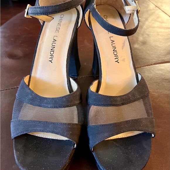 Black Platform Heels - Picture 2 of 5